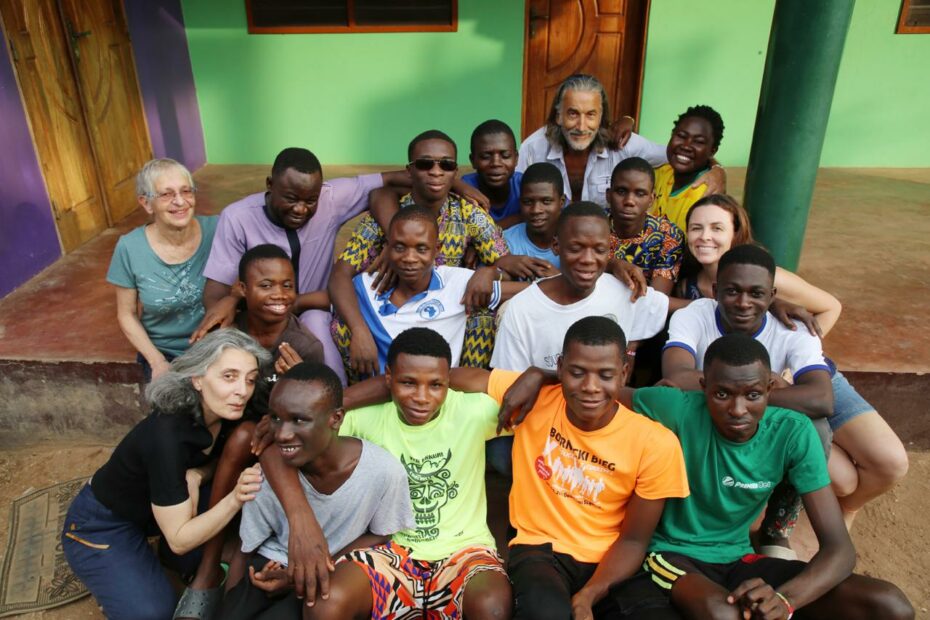 Les résidents du centre pour aveugles et malvoyants. A Kpalimé, au Togo.